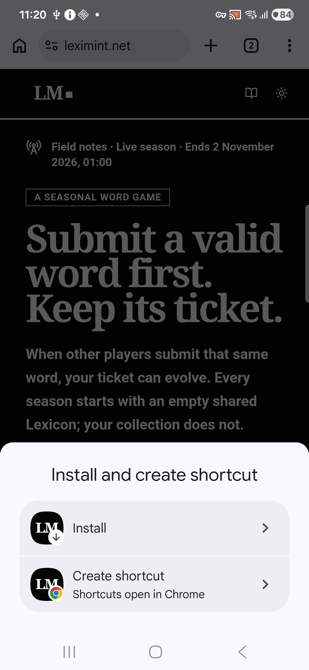 Choose Install